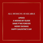 Funny Lipstick Holiday Collection – Browns & Neutrals | Everyday, Wearable Shades with a Holiday Twist | Naughty Stocking Stuffer for Women & Dirty Santa Gift