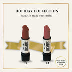 Funny Lipstick Holiday Collection – Browns & Neutrals | Everyday, Wearable Shades with a Holiday Twist | Naughty Stocking Stuffer for Women & Dirty Santa Gift
