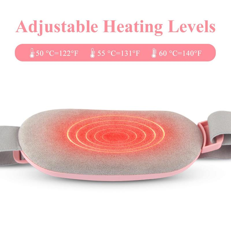 Menstrual Heating Pad, Back or Belly Pain Relief Heating Pad for Women and Girl Comfort Adjustable Electric Waist Belt